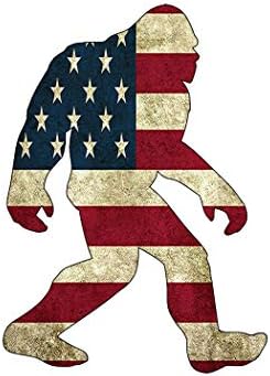 נהר Rogue Tactical ארהב דגל Bigfoot Sasquatch Staker Pigper Pagemper מכונית מדבקות מתנה פטריוטית אמריקאית אמריקאית ארצות הברית