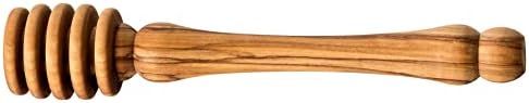 זית עץ-בעבודת יד דבש מחזיק / דבש מצקת עשוי זית עץ בבית לחם