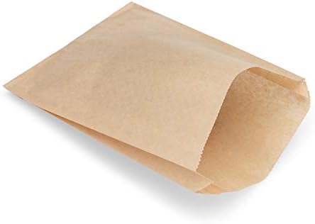 קראפט נייר כריך סגנון שקיות 6 איקס 1 איקס 8 יבש שעווה גריז עמיד שקיות. מושלם עבור כריכים, עוגיות, מאפים, להוציא, ומתנות. תוצרת ארצות הברית.