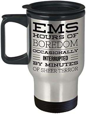 ספל נסיעות קפה פרמדיק ביותר שירותי רפואה חירום ייחודיים מצחיקים EMS EMT כוס תה רעיון מושלם לגברים נשים EMS שעות של שעמום