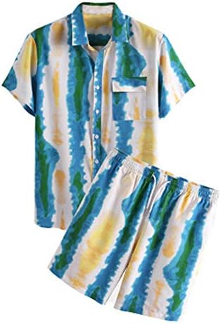 תלבושת חוף Xiloccer לגברים תלבושות טובות לחבר'ה 2021 תלבושות גברים מזדמנים תלבושות תואמות סט קיץ 2 מכנסיים קצרים מתנה מתנה
