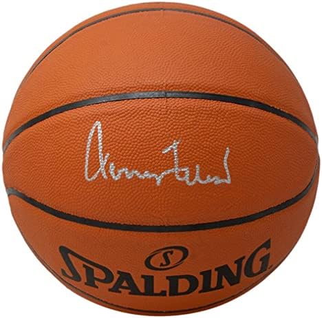 ג'רי ווסט חתם על לוס אנג'לס לייקרס ספאלדינג העתק כדורסל PSA/DNA - כדורסל חתימה