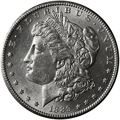 1889 S Morgan Silver Dollar $ 1 מבריק ללא מחזור