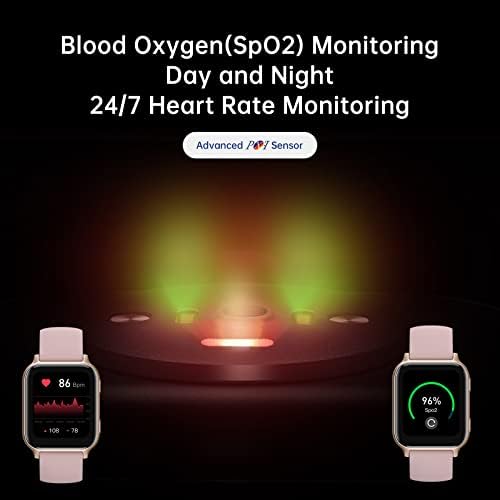 שעון חכם של Umidigi עבור טלפונים אנדרואיד התואמים לאייפון של סמסונג, גשש בריאות וכושר, 19 מצבי ספורט, מובנים- gps, ניטור חמצן בדם, מסך
