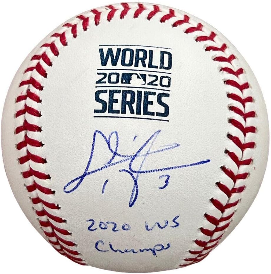 כריס טיילור חתום על סדרת העולם בייסבול WSMLB W/ 2020 WS Champs PSA - כדורי בייסבול עם חתימה
