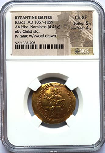 TR 1057-1059 לספירה אימפריה ביזנטית, מטבע זהב מימי הביניים אימות ומדורג היסטמן נומנון בחירה