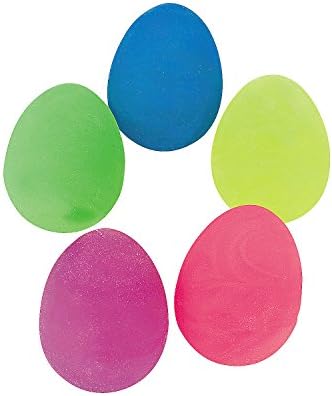 כיף אקספרס - G -I -D מערבולת כדורי ביצה לפסחא - צעצועים - כדורים - כדורים מקפצים - חג הפסחא - 12 חתיכות