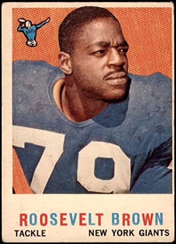1959 Topps 114 Roosevelt Brown New York Giants-FB Good Giants-Fb Morgan St