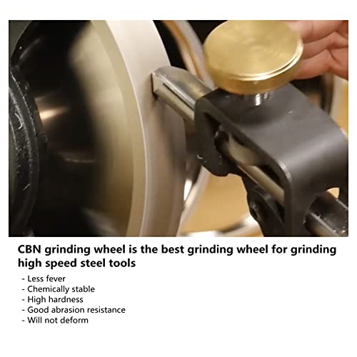 גלגל טחינה בגודל 10 אינץ 'של CBN 400 חצץ, רוחב 30 ממ, ארבור 5/8 אינץ' תואם לרוב מטחנות הספסל