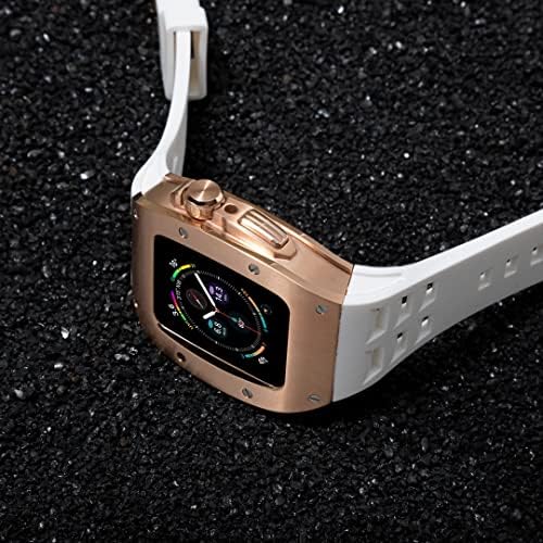 ערכת Mod Mod Mod Mod של Dyizu יוקרה ללהקה של Apple Watch Case 8 45 ממ 44 ממ מסגרת מתכת מסגרת מתכתית רצועת החלפת צמיד עבור iwatch 8 7 6