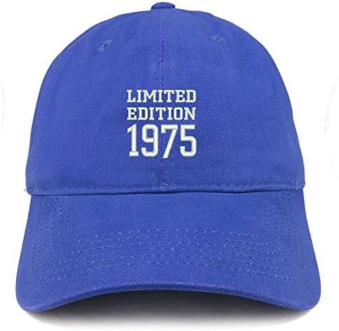 טרנדי הלבשה חנות מהדורה מוגבלת 1975 רקום מתנת יום הולדת מוברש כותנה כובע
