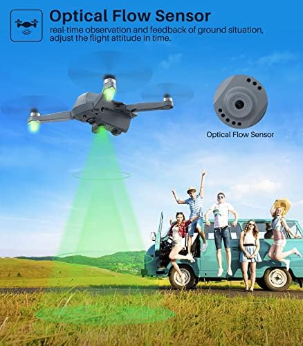 Syma X500Pro GPS מלטים עם מצלמת UHD 4K למבוגרים, RC Quadcopter עם זמן טיסה של 50 דקות, מנוע ללא מברשות, העברת FPV 5G, עקוב אחרי, חזרה