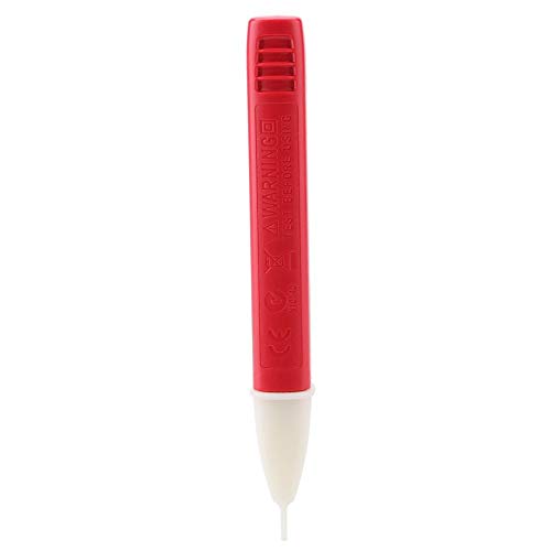 עיפרון בדיקת אדום אדום, גלאי חשמל עם אור LED לחשמל בוחן מתח חומר ABS, עיפרון בדיקה