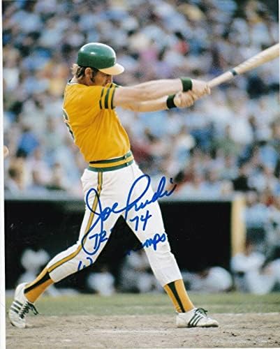 ג'ו רודי אוקלנד א 'משנת 1972,73,74 WS אלופות פעולה חתמה על 8x10 - תמונות MLB עם חתימה