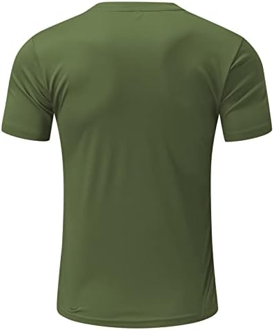 חולצות טריקו של שרוול קצר של Ubst Mens, קיץ רטרו דגל אמריקאי הדפס צוואר צווארון מזדמן אופנה רופפת צמרות טי בסיסיות