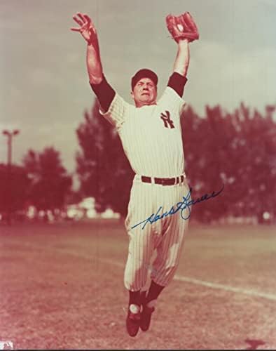 האנק באואר ניו יורק ינקי חתום חתימה 8x10 צילום w/coa - תמונות MLB עם חתימה