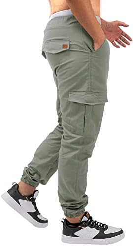 גברים של אופנה רצים ספורט מכנסיים מקרית כותנה מכנסיים מטען כושר מכנסי טרנינג מכנסיים גברים של ארוך צפצף